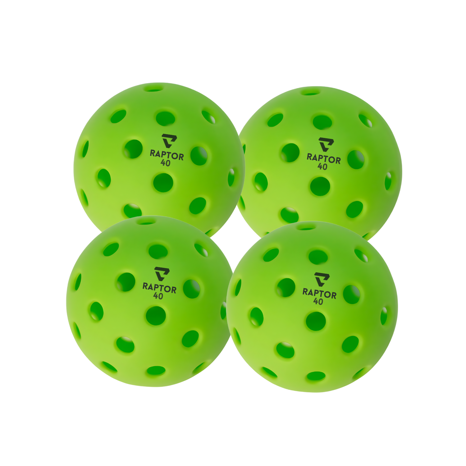 RAPTOR40 Outdoor Pickleball Balls - 4pc USAPA Spec Balls