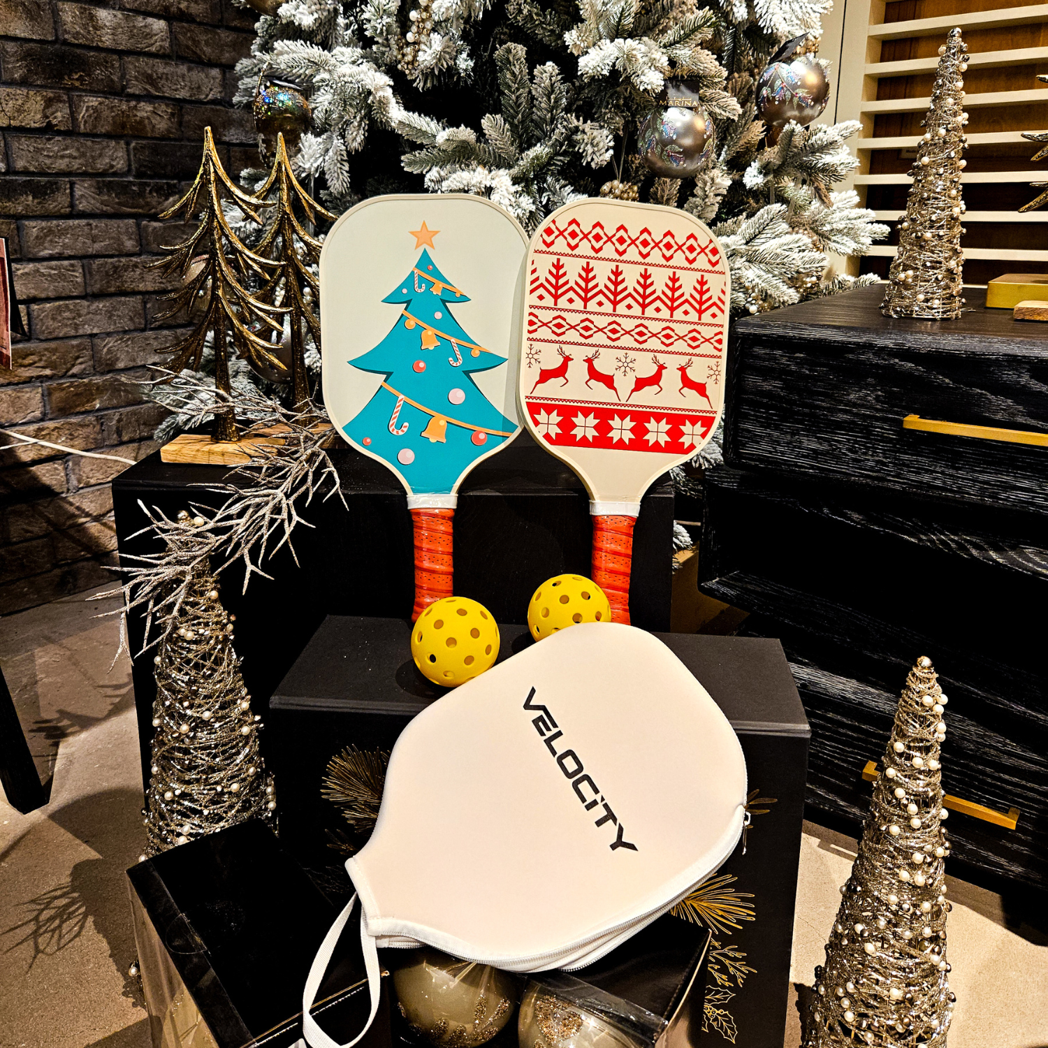 Christmas Edition Pickleball Paddles - Gift Set