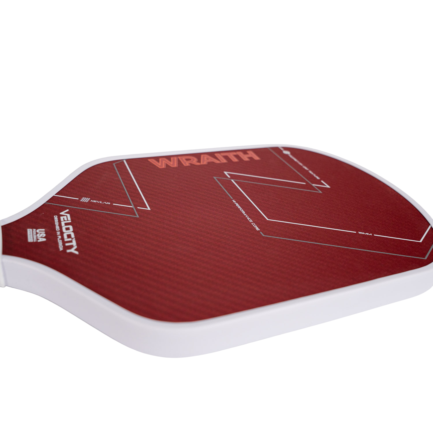 WRAITH DuPont™ Kevlar Pickleball Paddle // WHITE (with Cover)