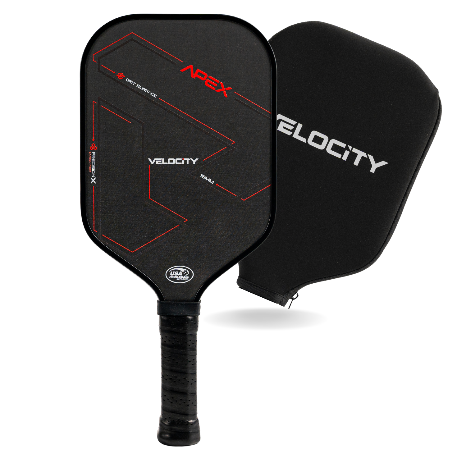 Apex PrecisionX Carbon Fiber Pickleball Paddle (with Cover)