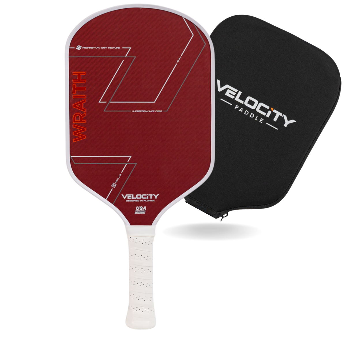 WRAITH DuPont™ Kevlar Pickleball Paddle WHITE (w/ Sleeve)
