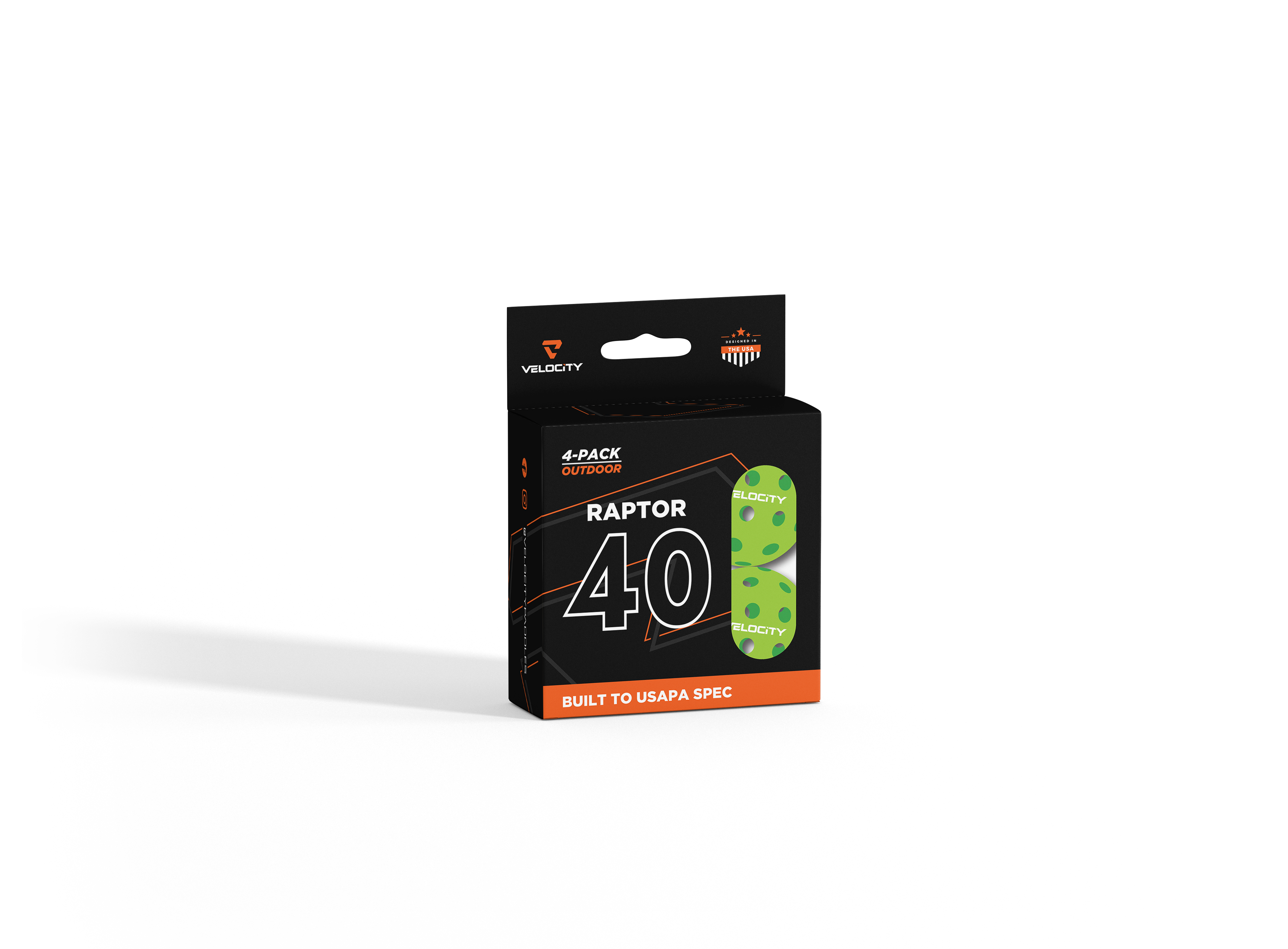 RAPTOR40 Outdoor Pickleball Balls - 4pc USAPA Spec Balls